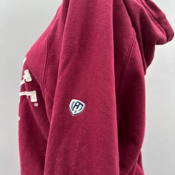 ASU Arizona State Sun Devils Womens Maroon Pullover Hoodie Sweatshirt Pocket S - Picture 4 of 12